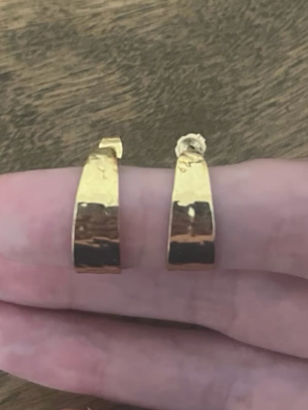 Solid 14kt Gold Huggie Hoop Earrings